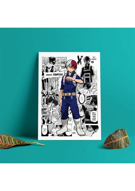 Poster Shoto Todoroki My Hero Academia Affiche Ou Cadre ScanArt