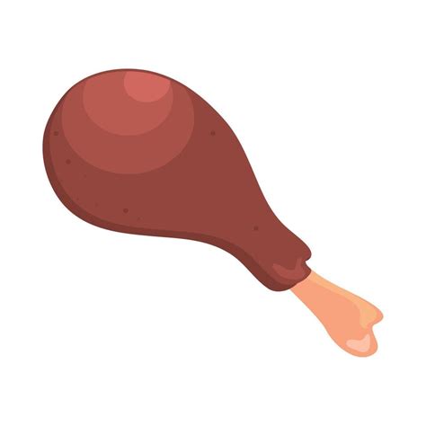 Roasted Chicken Leg 10457590 Vector Art At Vecteezy