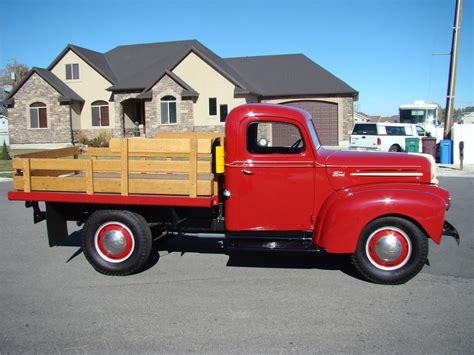 1947 Ford 1 Ton Flatbed Truck Side Profile 81872