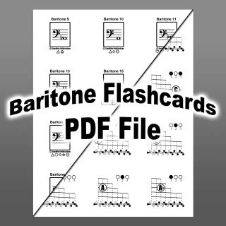 Baritone & Euphonium Fingering Chart and Flashcards - StepWise ...