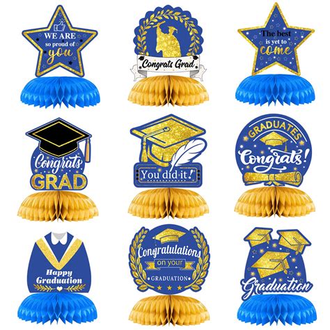 Buy 2022 Graduation Party Decorations 9pcs Graduation Honeycomb