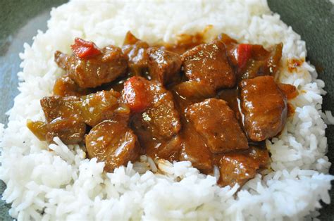 Arroz Blanco Con Carne Guisada White Rice With Beef Stew Recipes With