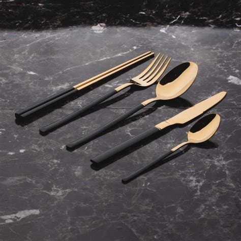 Jual Brewsuniq Novel Black Cutleries Set Peralatan Makan Set Cantik