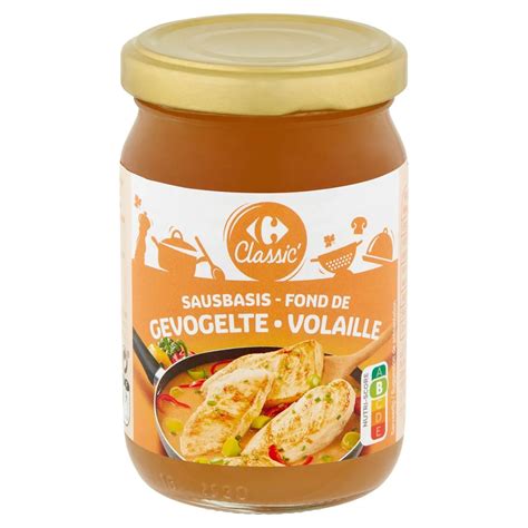 Fond De Sauce Volaille 190 Ml Carrefour Belgique