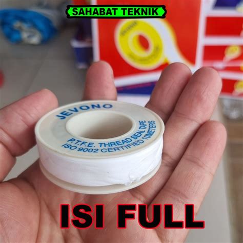 Jual Seal Tape Meter Isi Full Jevono Isolasi Kran Pipa Ukuran Mm