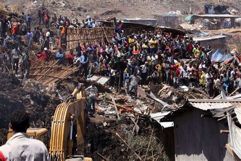 35 Killed Dozens Missing In Ethiopia Garbage Dump Landslide