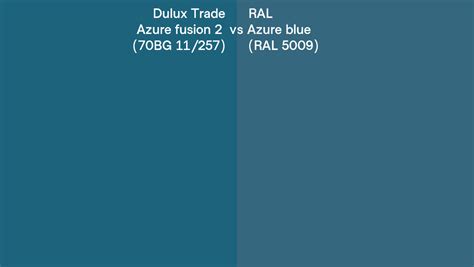 Dulux Trade Azure Fusion Bg Vs Ral Azure Blue Ral