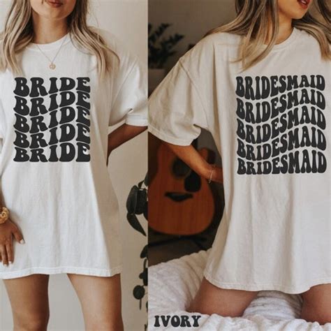 Retro Maid Of Honor Shirt Bridal Party Shirt Groovy Etsy