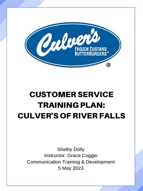 Culvers Employee Training