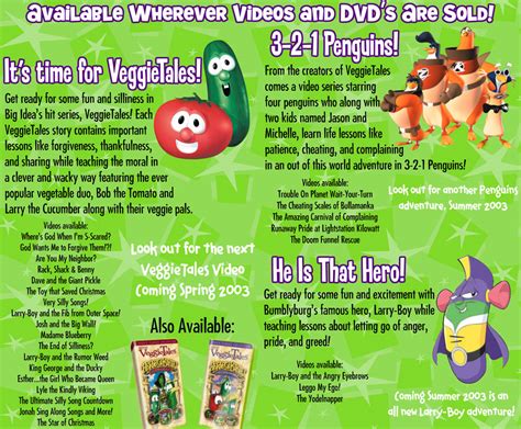 Veggietales 3 2 1 Penguins And Larry Boy Page By Ianandart Back Up 3