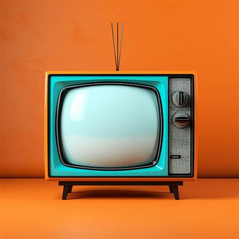 Premium Photo Old TV Retro Television Screen