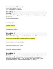 Psyc 255 Quiz Non Experimental Research Methods And Variables Docx