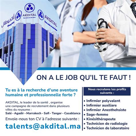 Le Leader De La Sant Groupe Akdital Lance Une Campagne De Recrutement