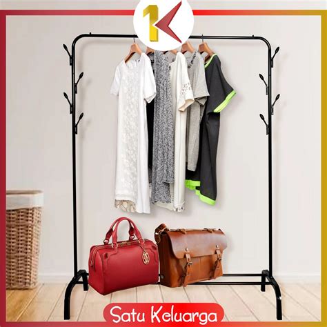 Jual Sk C Stand Hanger Gantungan Baju Rak Besi Portable Serbaguna