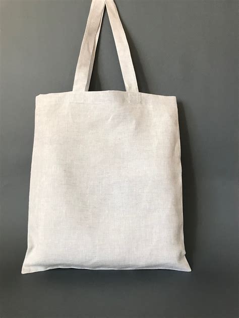 Natural Linen Tote Bag Sustainable Canvas Tote Bag For Women Etsy