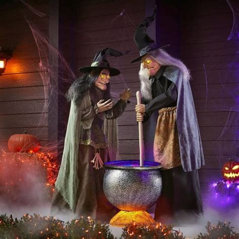 5 Foot Witch Cauldron With Lights Sounds By The Home Depot For