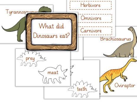 Dinosaur Diet Display Materials | Teaching Resources