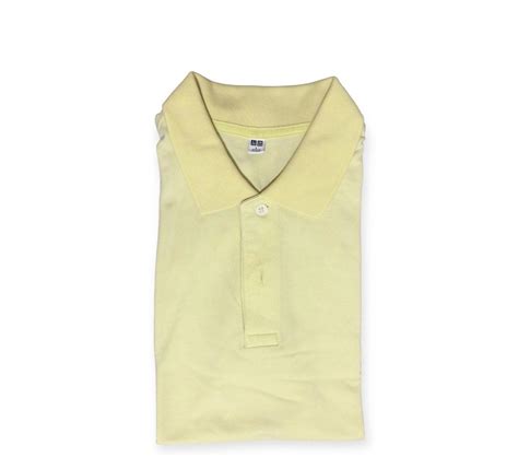 Uniqlo Polo Shirt Light Yellow On Carousell