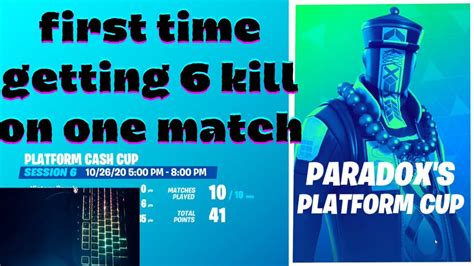 Paradoxs Platform Solo Cash Cup Fortnite Battle Royale Youtube