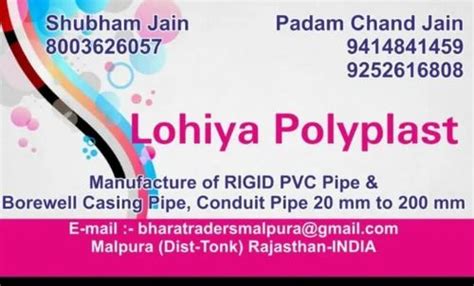 Jindal Black Electrical Pvc Conduit Pipes For False Ceiling Size