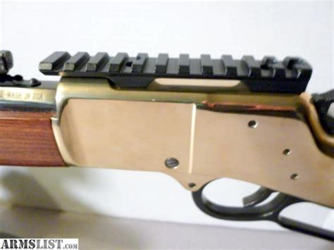 ARMSLIST - For Sale: Henry Big Boy Brass 357 Mag Scope Mount