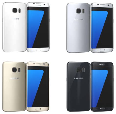 Samsung Galaxy S7 Edge All Colors 3d Model 79 3ds C4d Fbx Lwo