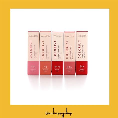 Wardah Colorfit Ultralight Matte Lipstick Korean Series Lazada