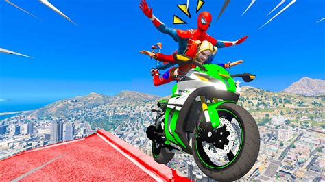 Homem Aranha Fez Manobra De Moto Radical A Arlequina No Gta Youtube