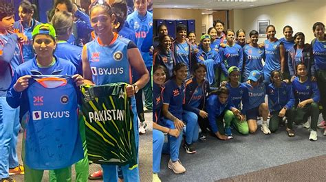 WATCH- India and Pakistan women’s players interact and laugh after T20 ...