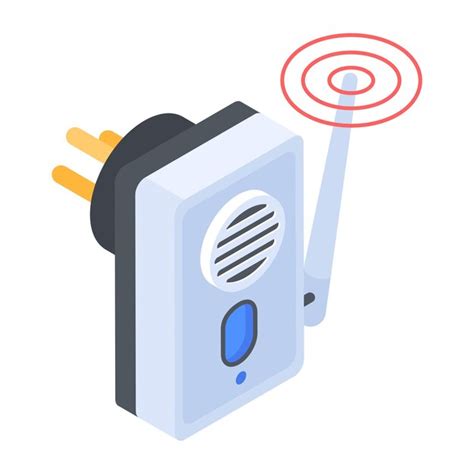 Icono Isom Trico De Moda Del Sensor De Alarma Contra Incendios Vector