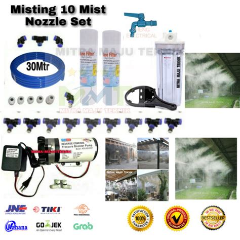 Jual Mesin Embun Walet Lengkap Set Titik Nozzle Pompa Micron V