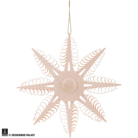 Tree Ornament Wood Chip Star Cm In By Dregeno Seiffen