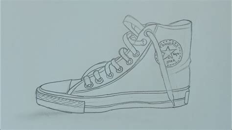 How To Draw Converse Shoesconverse Chuck Taylor All Star Hi Toptime