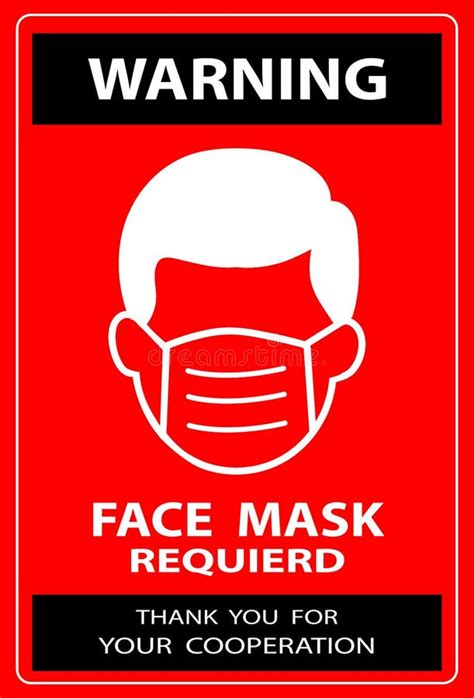 The Required Ppe Must Be Worn Sign Stock Vector Illustration Of