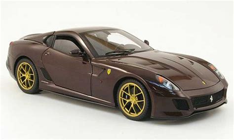 Diecast Model Cars Ferrari 599 Gto 118 Hot Wheels Elite Gto Red Owned