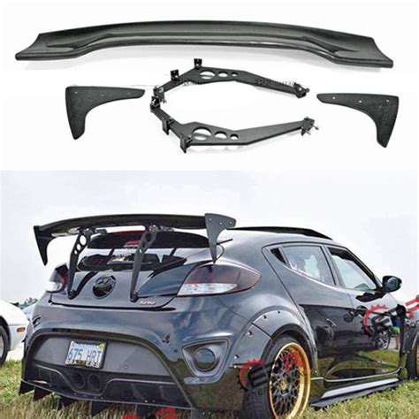 Buy Dhfbs Diffuser Spoiler For Hyundai Veloster Rsw 2010 2019 Carbon