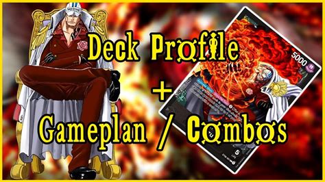 Sakazuki Akainu Deck Profile One Piece Tcg Youtube