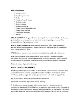 Manejo De La Historia Clinica Pdf