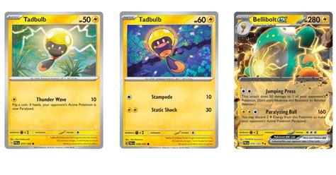 The Cards Of Pok Mon Tcg Paldea Evolved Part Tadbulb Line