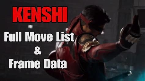 Kenshi Showcase Full Move List Frame Data Mortal Kombat 1 YouTube