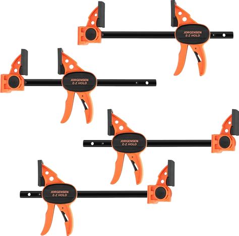 Jorgensen 150mm Clamps Woodworking 4 Pack Splicable To 400mm Ratchet