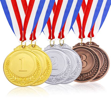 Buy Caydo Pieces Gold Silver Bronze Award Medals Olympic Style