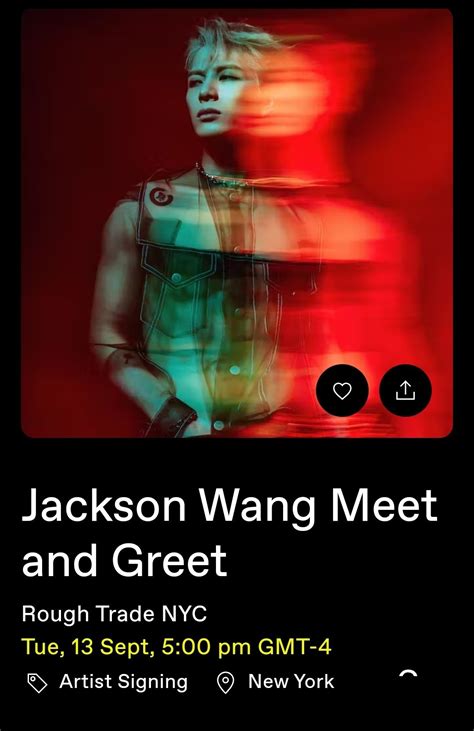 Jackson Wang Global On Twitter [info] 220910 Jacksonwang Meet And