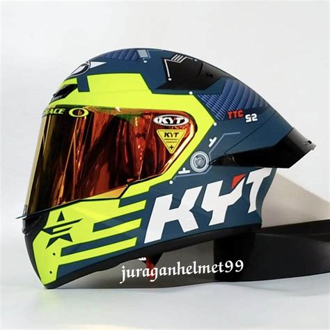 Helm Full Face KYT TT Course Fuselage Paket Ganteng Helm Full Face