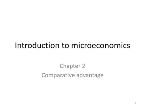 Ppt Introduction To Microeconomics Powerpoint Presentation Free