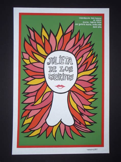 Juliet Of The Spirits Cuban Silkscreen Art Poster For Fellini Movie