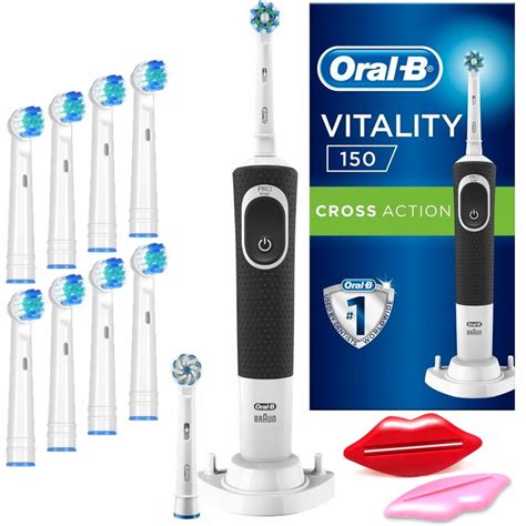 Szczoteczka Elektryczna Oral B Vitality 150 Cross Action Czarna Zestaw