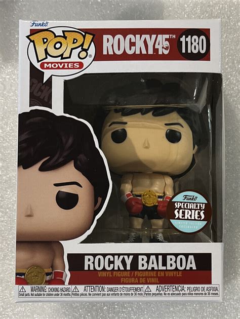 Funko Pop Movies Rocky Balboa W Gold Belt 1180 Specialty Series In