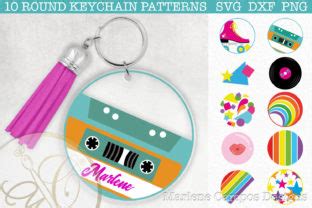 Bundle Files Round Keychain Patterns Graphic By Paperart Bymc