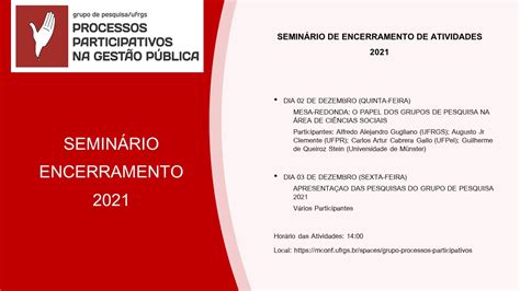 Ciclo De Palestras Sobre Democracia 2021 Encerra Atividades Evento